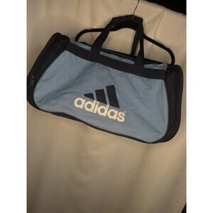 ADIDAS Duffel Gym Bag BLUE VENT 2 Zip Outside Pockets Refresh